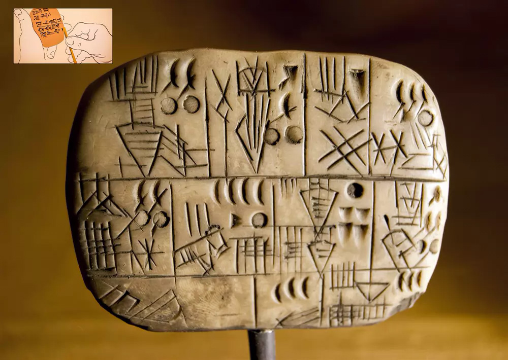 escritura de Mesopotamia, escritura cuneiforme