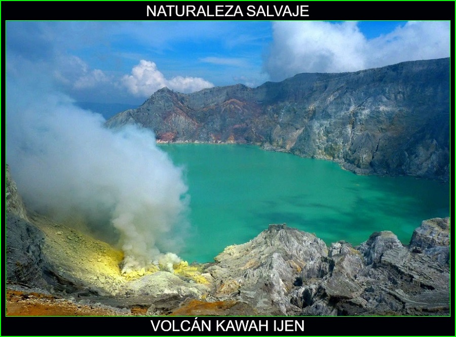 Volcán Kawah Ijen, lugares extraños del mundo, casos insólitos naturales, naturaleza salvaje 1