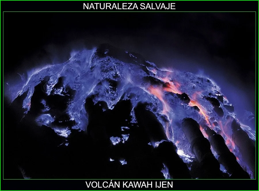 Volcán Kawah Ijen, lugares extraños del mundo, casos insólitos naturales, naturaleza salvaje 2