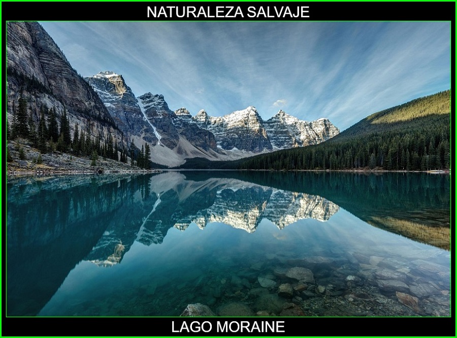 Lago Moraine, valle de los Diez Picos, Parque Nacional Banff, Canadá, naturaleza salvaje 1