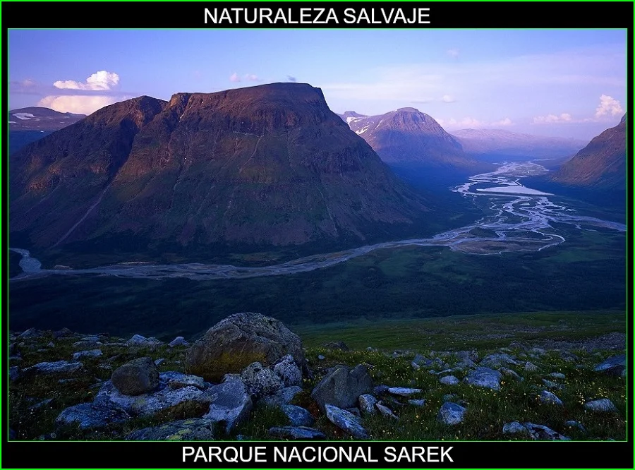 Parque Nacional Sarek, delta del río Rapa lugares más bellos de del mundo, naturaleza salvaje 4