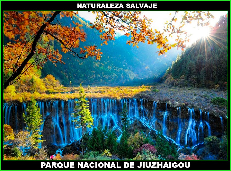 Parque Nacional de Jiuzhaigou, Valle de las nueve aldeas, China, naturaleza salvaje 1