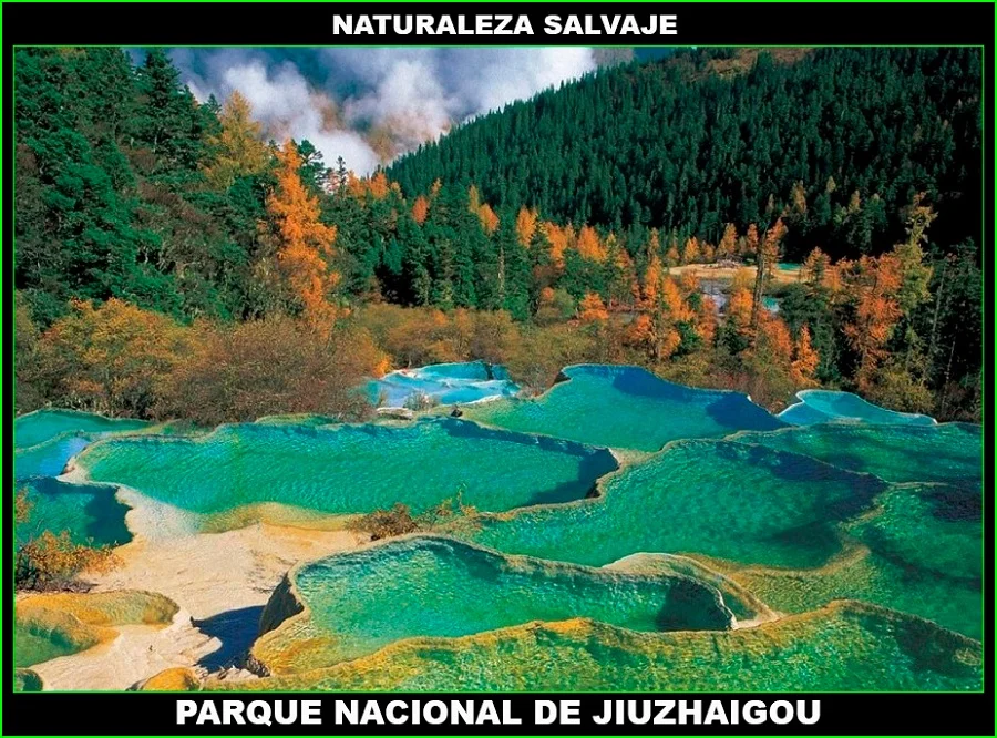 Parque Nacional de Jiuzhaigou, Valle de las nueve aldeas, China, naturaleza salvaje 2